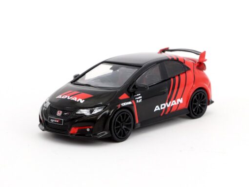 1:64 Honda Civic Type R FK2 Advan Livery with Racing Wheels
