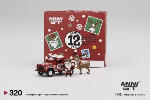 MINI GT 1/64 Land Rover Defender 90 Pickup - 2021 Christmas Edition
