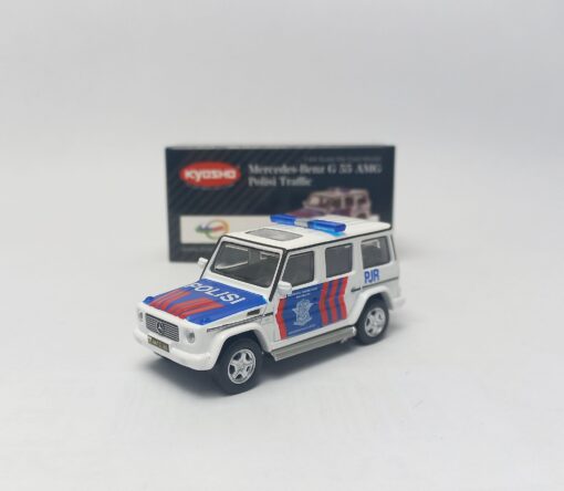 KYOSHO 1/64 MERCEDES-BENZ G 55 AMG POLISI TRAFFIC (INDONESIA EXCLUSIVE)