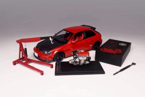 1/18 MotorHelix Honda Civic EK9 Type R - MILANO RED