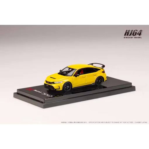 HobbyJapan 1/64 Honda CIVIC TYPE R FL5 - YELLOW