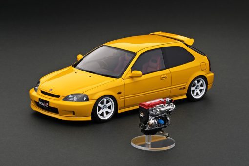 IG2675 1/18 Honda CIVIC (EK9) Type R Yellow With Engine