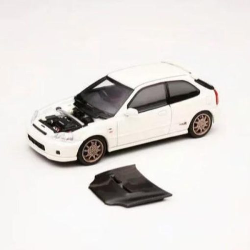 MotorHelix 1/64 HONDA CIVIC TYPE R (EK9) MUGEN White