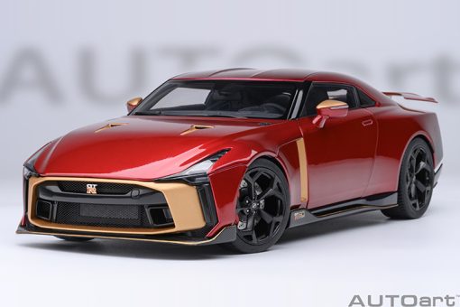 AUTOART 1/18  77514  NISSAN GT-R50 BY ITALDESIGN (METALLIC RED / GOLD)