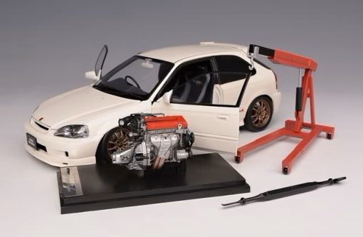 MOTORHELIX 1/18 Honda Civic Type R EK9 MUGEN CHAMPIONSHIP WHITE