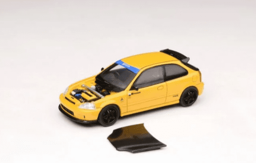 Motorhelix 1/64 HONDA CIVIC TYPE R (EK9) SPOON Yellow