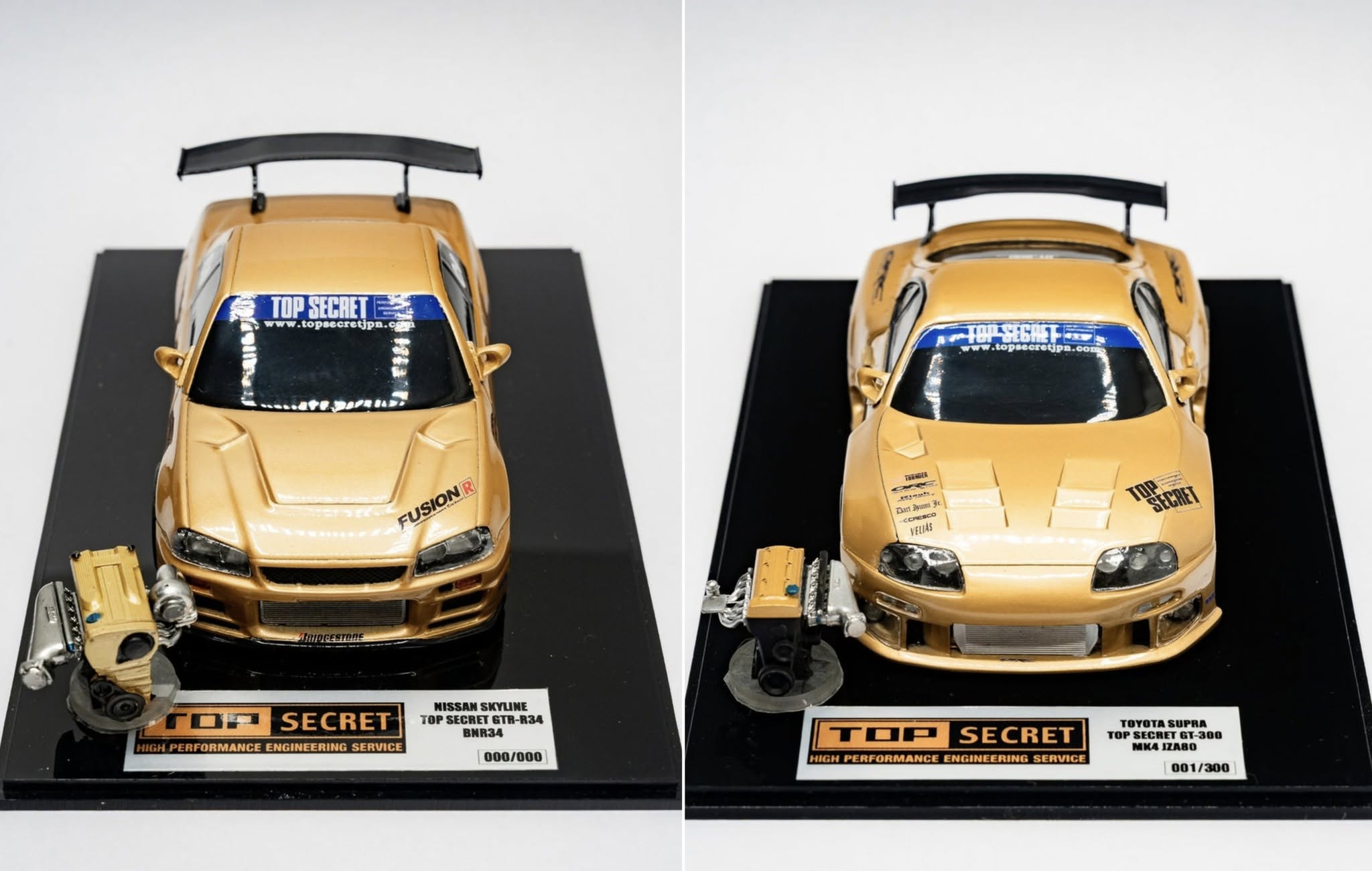 Top Secret Thailand - R34 & SUPRA MINI SD Model car with Engine - LIMITED EDITION