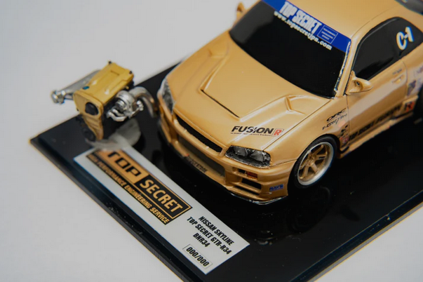 Top Secret Thailand - R34 & SUPRA MINI SD Model car with Engine - LIMITED EDITION - Image 9