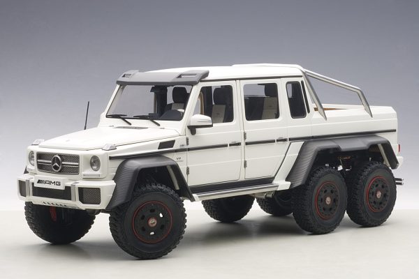 AUTOART 1/18 Mercedes-Benz G63 AMG 6×6 (Matt White)