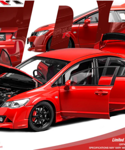 MOTORHELIX 1/18 Honda Civic Type R（FD2）MUGEN RR Milano Red